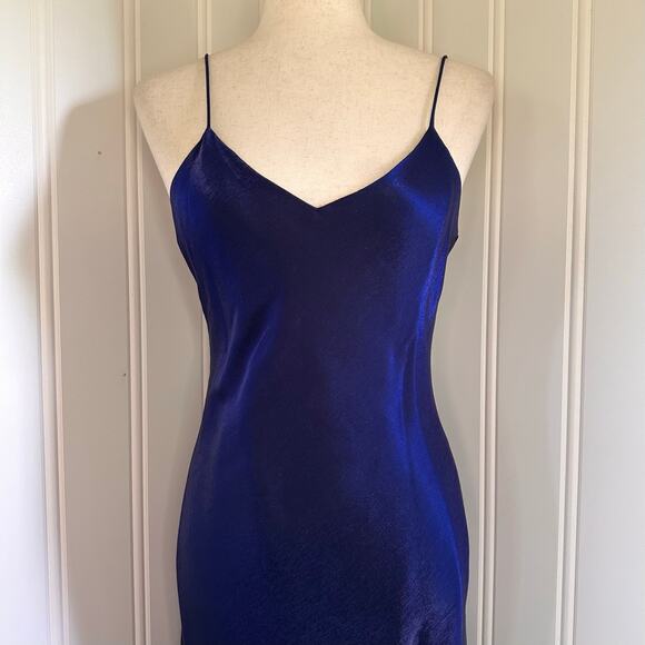 Vintage 90s Whimsigoth Blue Maxi Dress 8 - Picture 1 of 8